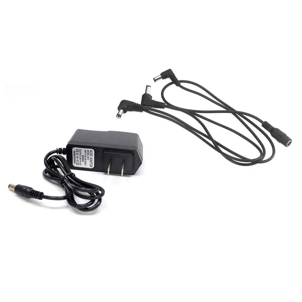 

9V 1A Pedal Power Supply Adapter Musical Entertainment Single Inside Negative Instruments Guitar Accessory Effect Safe Converter