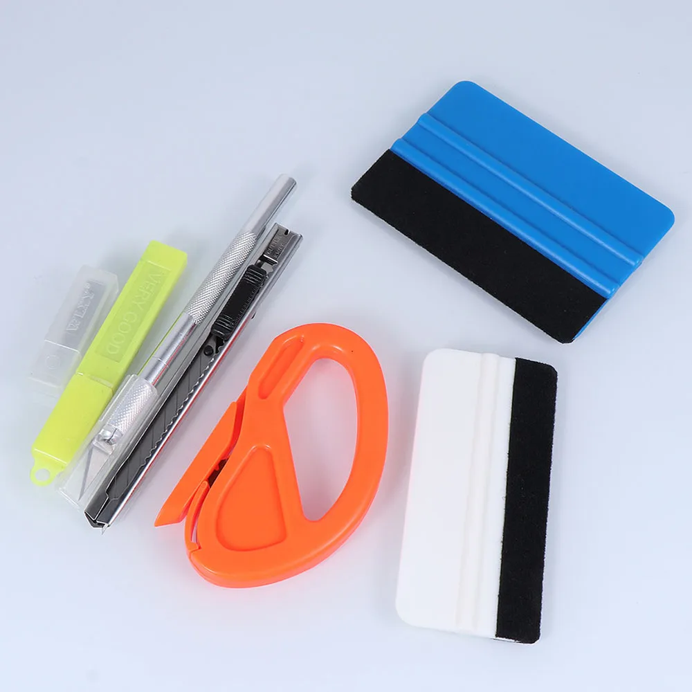 

2 Sets of Professional Auto Window Tint Tool Film Sticker Wrapping Scraper Squeegee Cutter