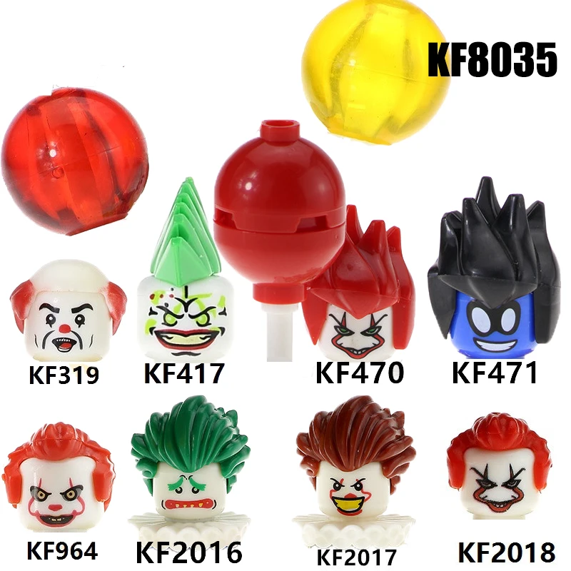 В наличии мини-конструктор клоун Pennywise редукс Джокер с красными шарами