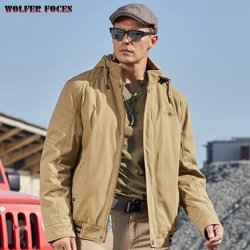 2021 New Style Jackets Tactical Clothing Autumn And Winter Parkas Leisure Man Business Men's Clothes Warmth Fashion Parka Bomber