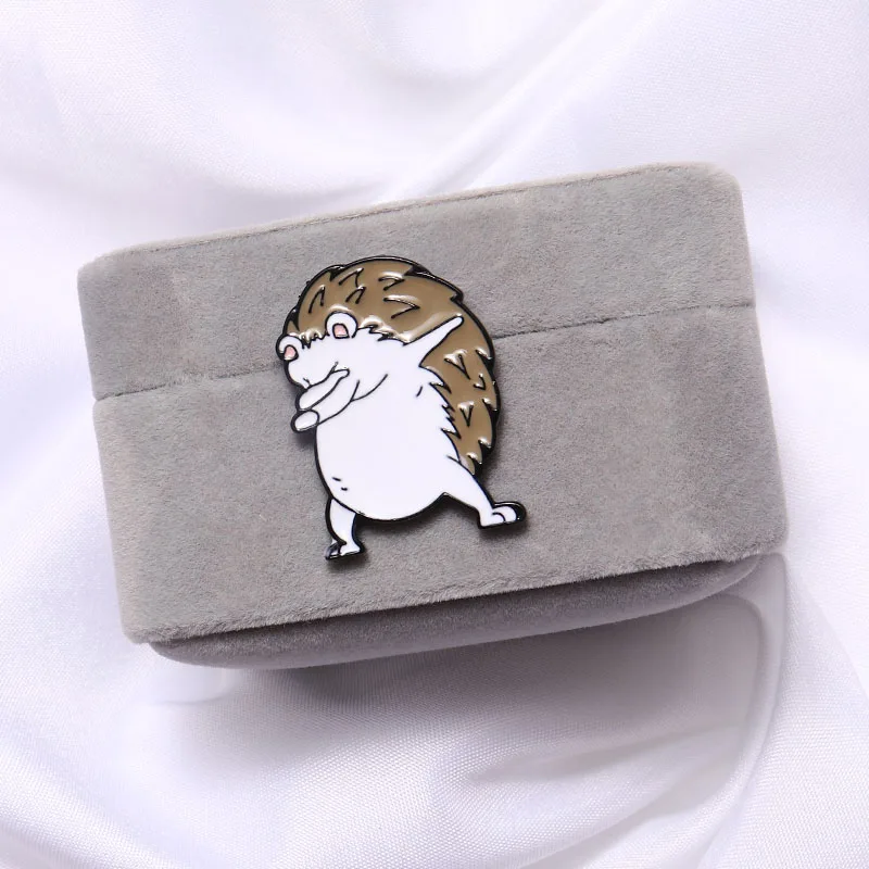 Ежик Повседневная жизнь штифты весовые весы книга эмаль одежда отворот значок