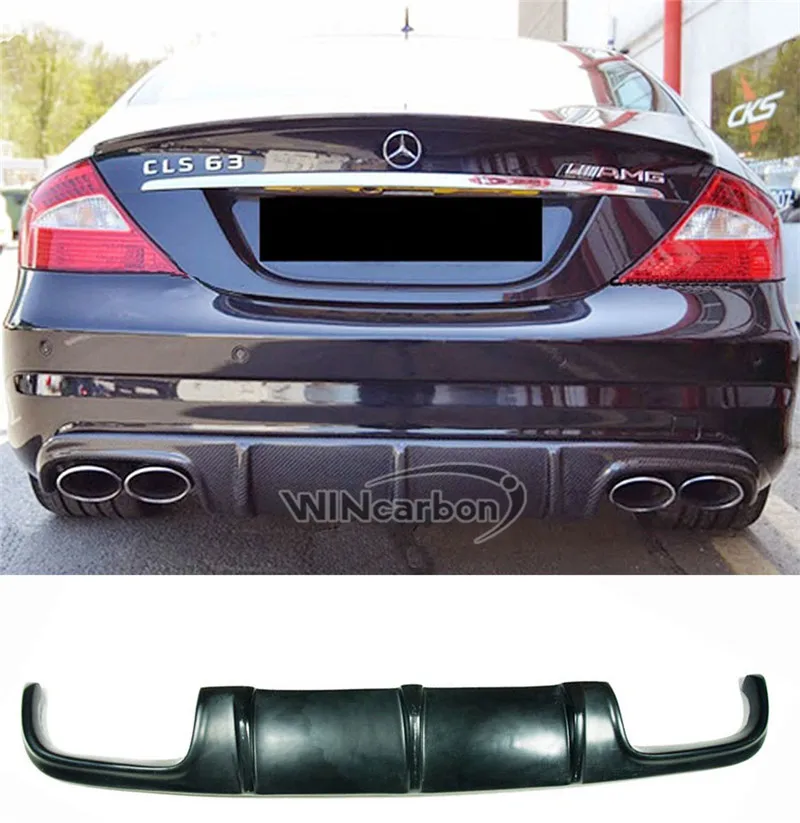 Диффузор заднего бампера FRP для Mercedes Benz W219 CLS AMG CLS55 CLS63 2006 2010|Обвесы| |