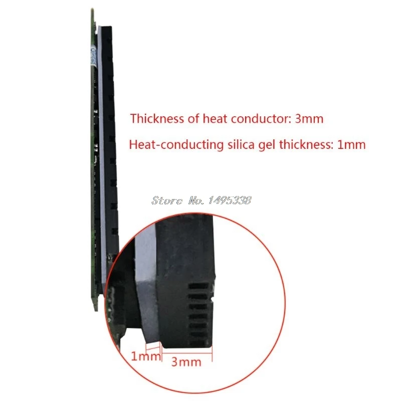 

Heatsink Heat Dissipation Radiator M.2 Cooling Heat Sink Heat Thermal Pads for M.2 2280 PCI-E NVME SSD 70x22x3mm