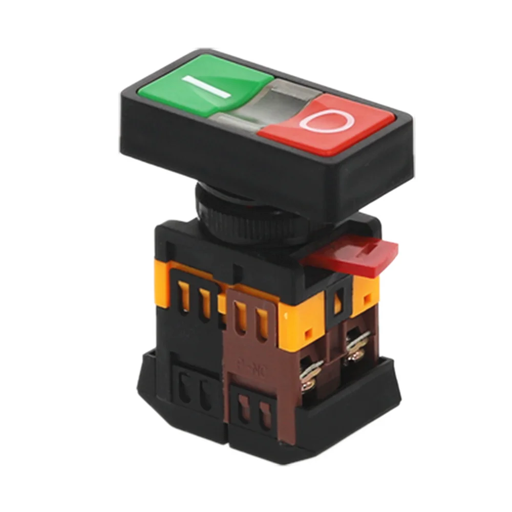 

Фонарь 25N с двумя кнопками для запуска и остановки со светодиодной лампой (монтажное отверстие 22 мм 25 мм) (постоянный ток 12/24/36 В переменного тока/220/380 В)