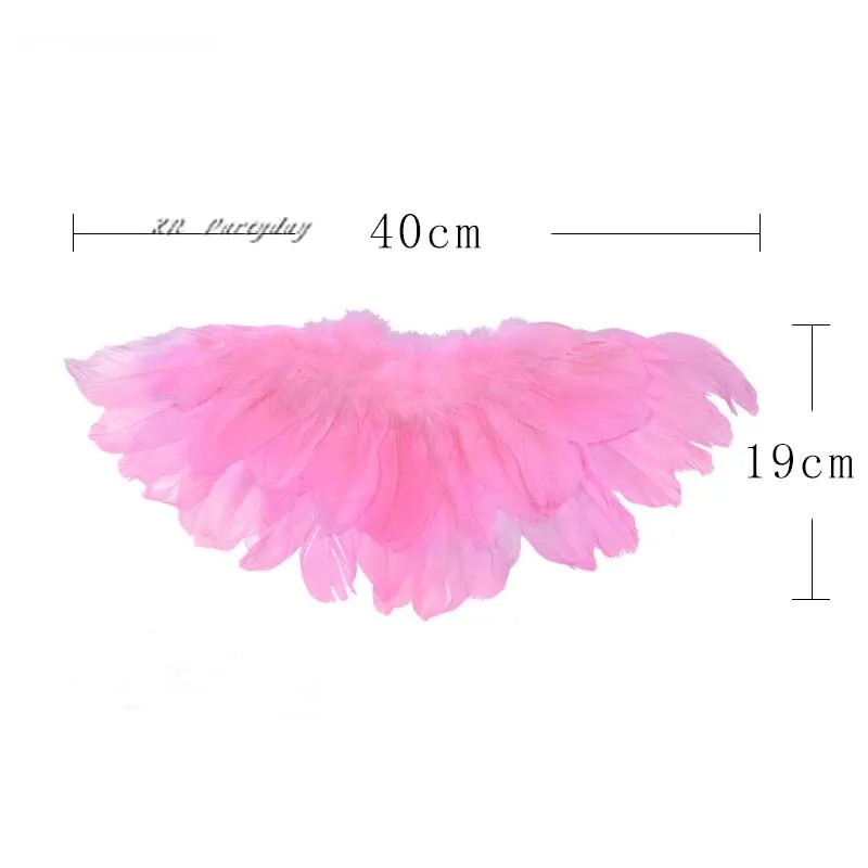 40*19cm / 56*22cm Adults Kids Feather Fairy Angel Wings Hen Night Party Event home decor birthday | Дом и сад