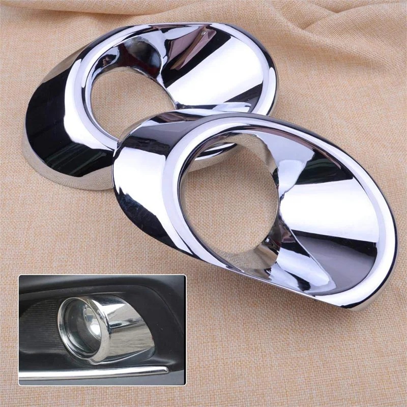 Car Styling Cover Detector ABS Chrome Front Fog Light Lamp Trim Frame Moulding 2Pcs for Suzuki S-Cross Scross SX4 2017 2018 2019 |