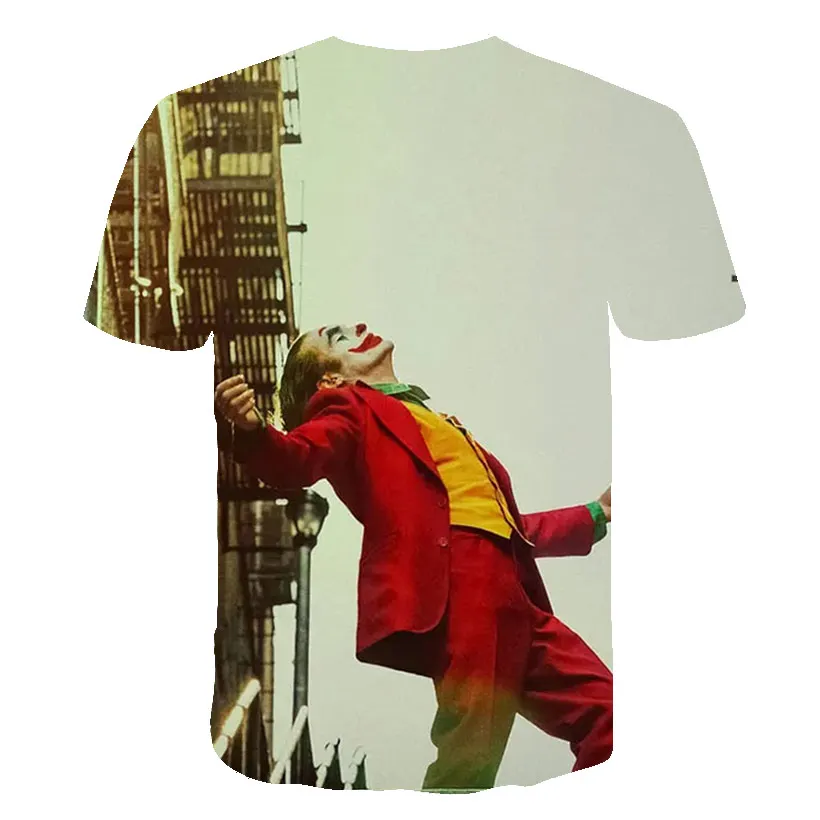 Размера плюс XXL-5XL Cool "," Джокер " Новая летняя футболка почему так серьезно Harajuku футболка круглый вырез горловины с оборками повседневные футболки Homme De Marque