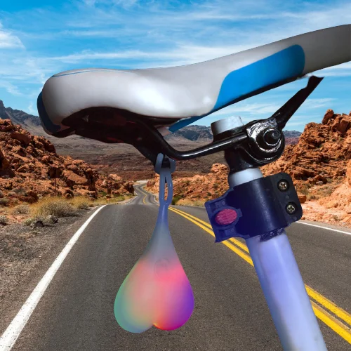 Силиконовая лампа в форме сердца креативная наружная велосипедная задняя часть