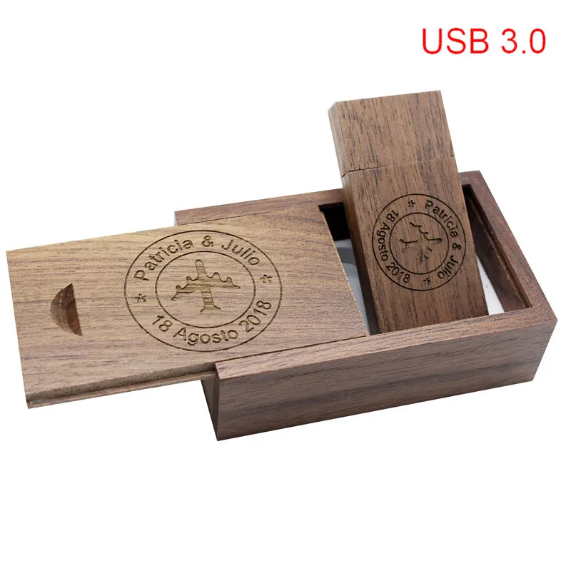 Usb флеш-накопитель TEXT ME usb3.0 Maple wood + box 4 ГБ 8 16 32 maple usb 3 0 деревянная гравировка