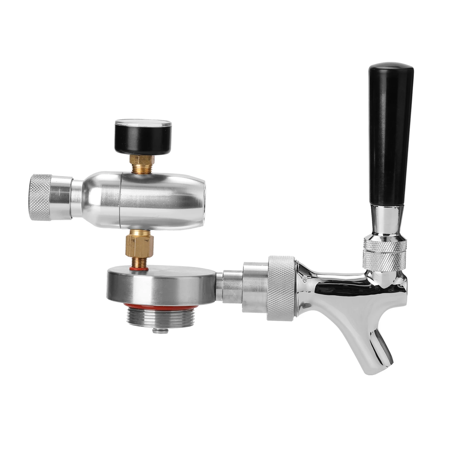 

Professional Stainless Steel Mini Beer Spear with Adjustable Tap with CO2 Injector for 2L 3.6L 5L Beer Growler Keg