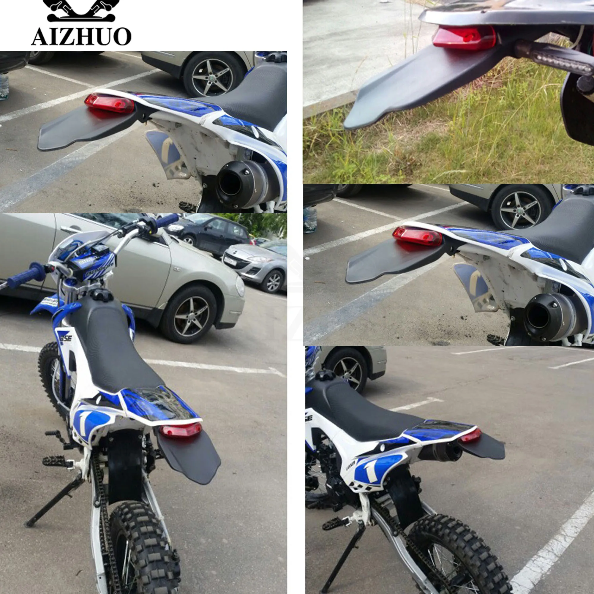 Руль Fatbar для мотоцикла заднее крыло стоп Enduro задний фонарь сигнала поворота CR EXC