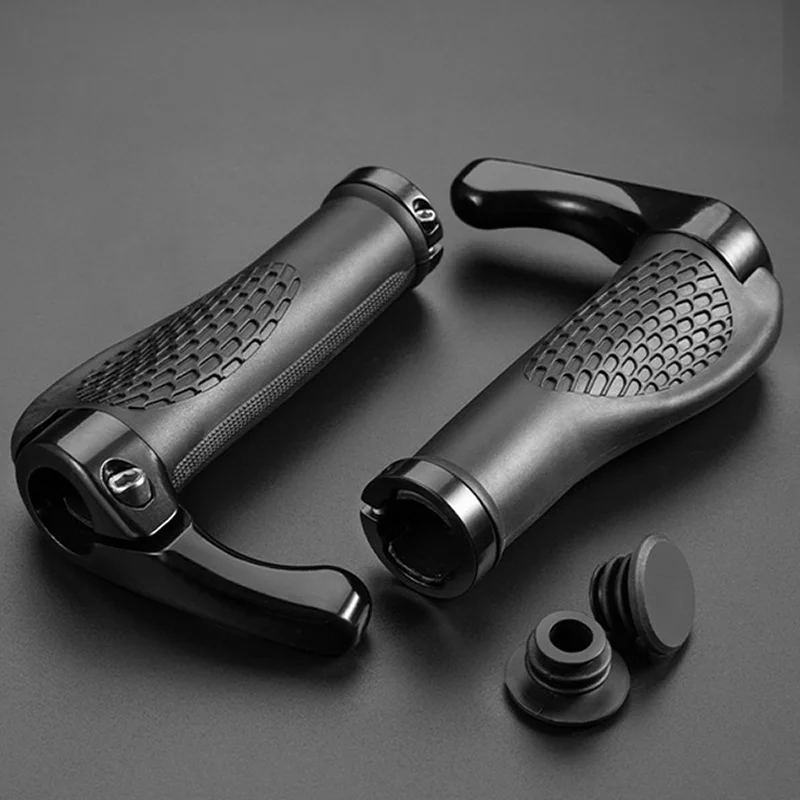 

1 пара велосипедных ручек, противоударные пылезащитные ручки для горных велосипедов, резиновые двусторонние запертые ручки