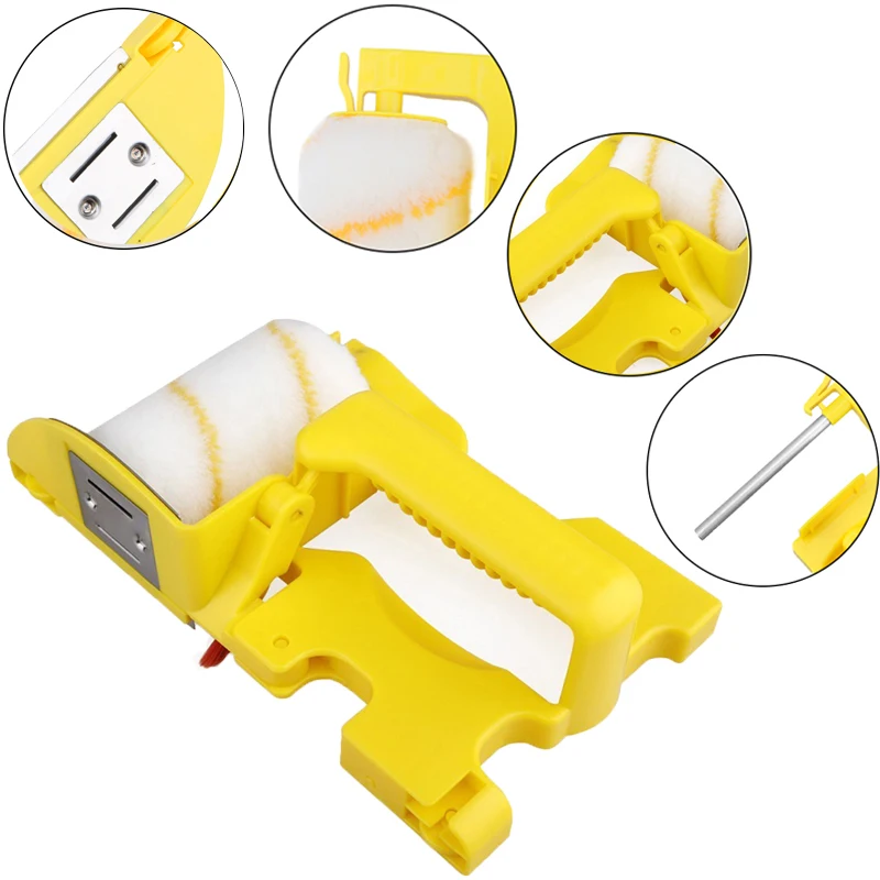 

Clean-Cut Paint Edger Roller Brush Multifunctional Roller Paint Brush Wall Painting Roller Brush home painting tools