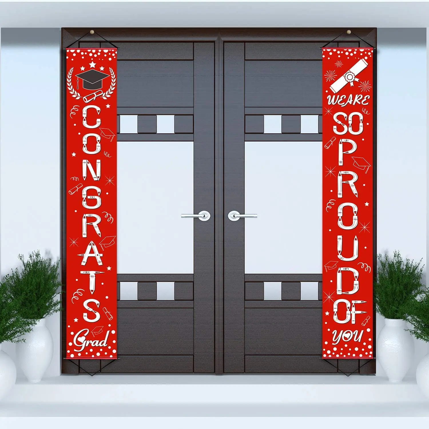 Школьный выпускной висячий флаг 2 упаковки для Классного класса баннер | Дом и сад