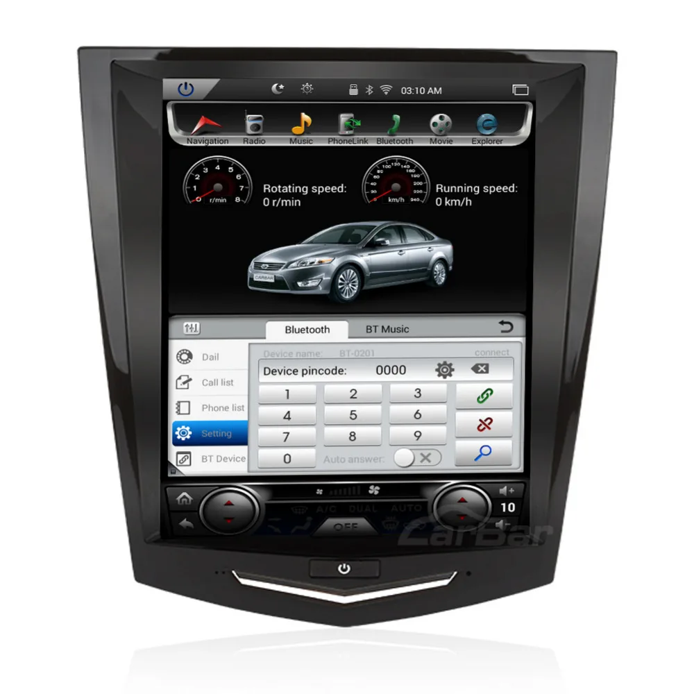 10 4 &quotвертикальный большой экран 1024*768 Android автомобильный DVD GPS навигатор радио