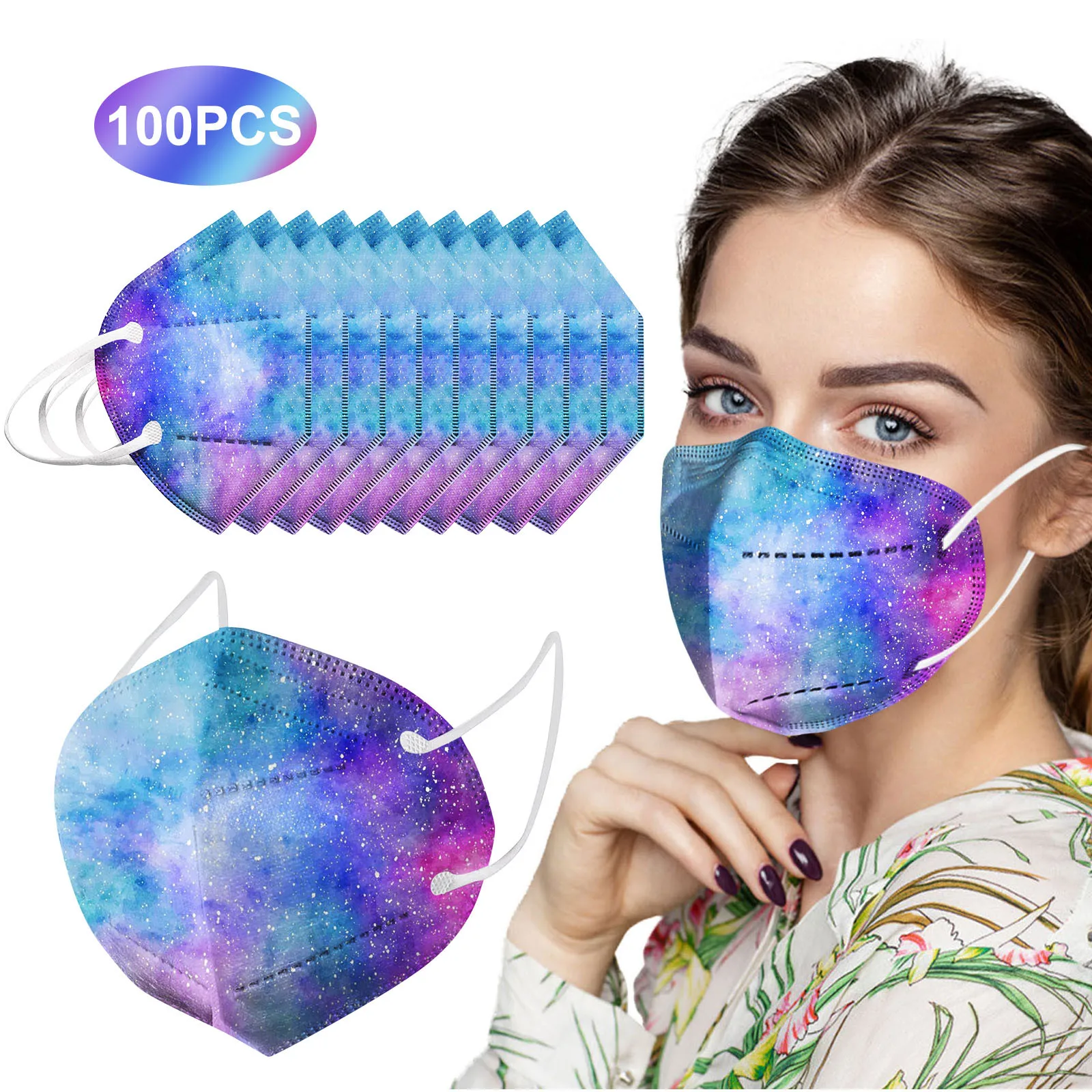 

Undefined Mask Disposable Mascarillas 5-layer Thicken Filters Face Masks Adult Mascara Facial Mouth Mask Masque Rose Mouth Caps
