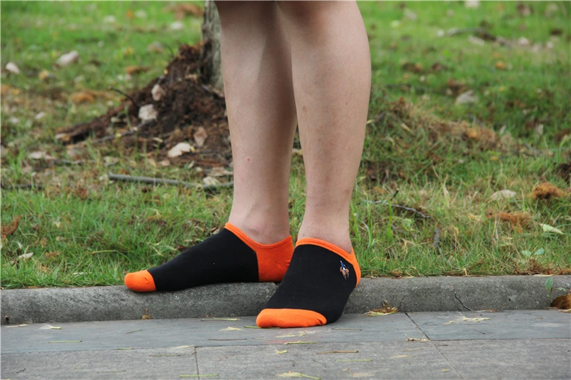 Носки мужские однотонные хлопковые модные пикантные невидимые топ-сайдеры