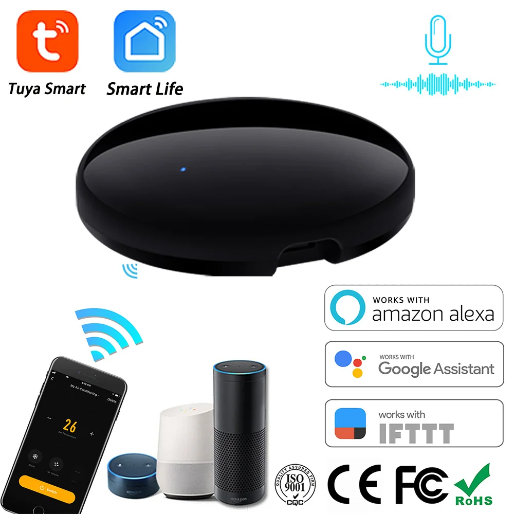 

Пульт дистанционного управления AVATTO Tuya WiFi ИК для кондиционера телевизора, универсальный инфракрасный пульт дистанционного управления для ...