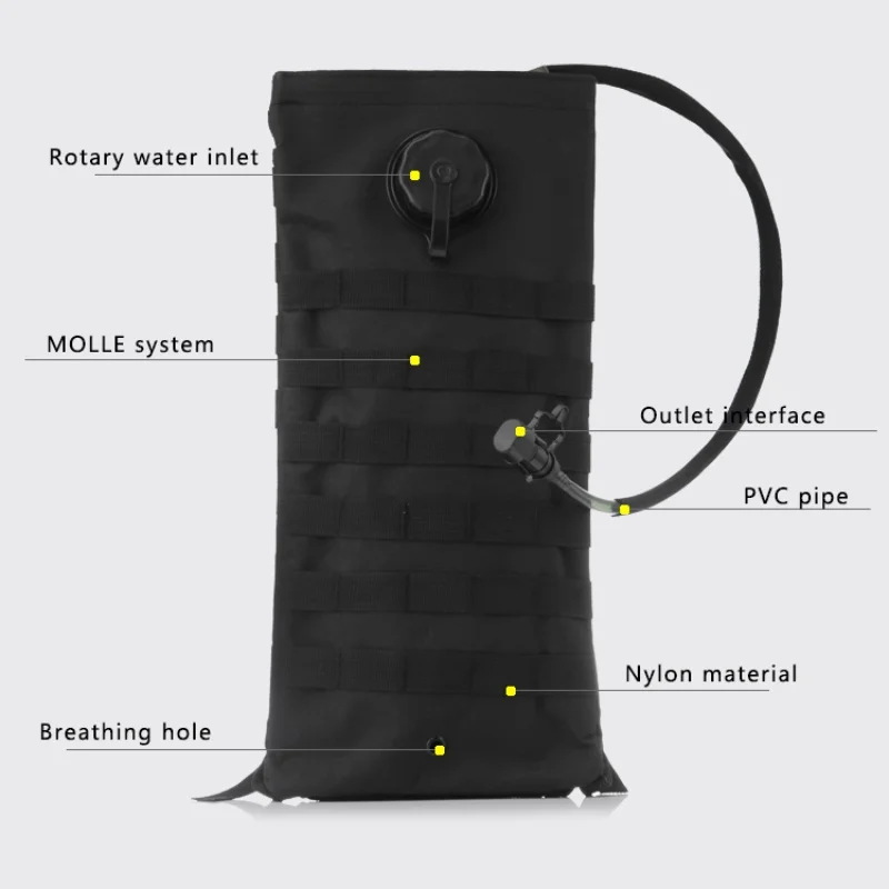 2.5L удобный мешок для воды походный Кемпинг Молл Камуфляж сумка Рюкзак гидратация воды сумка с водой Молл