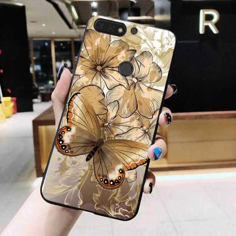

Beautiful Flower Leaf Phone Case For Huawei Honor 7C 7A 8X 8A 9 10 10i Lite 20 NOVA 3i 3e