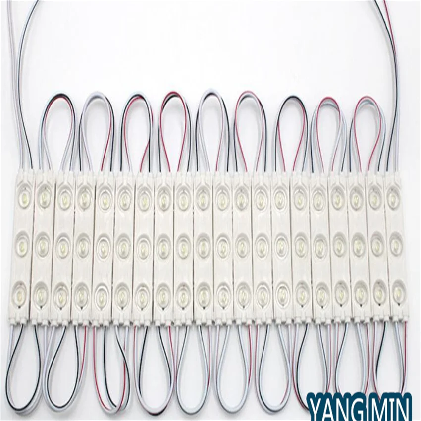 

YANGMIN Free Shipping 100-400pcs/lot LED Module Lights, Window Waterproof, LED Lights for Signs, DC12V 6500K, 2835 250Lm