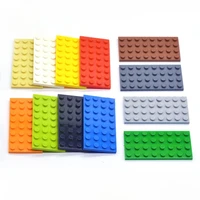 10pcs diy building blocks thin figures bricks 4x8 12color educational creative size bricks bulk model kids toys for childr