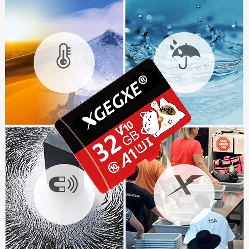 Карта памяти XGEGXE Micro SD 16 ГБ 32 64 128 256 MicroSD Max A1 Uitra C10 TF карта 8G памяти|Карты памяти| |