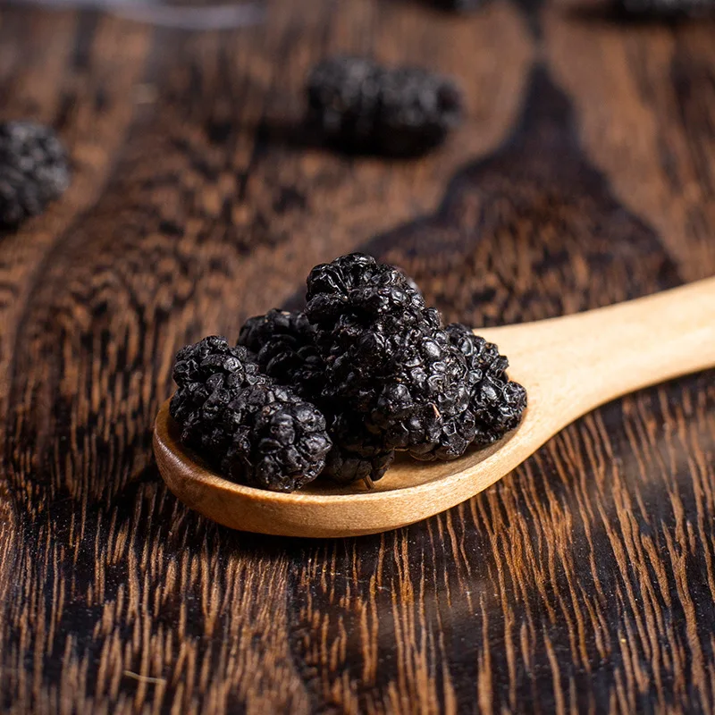 150g org&aacute;nica seca negro moras Sang Shen Zi... org&aacute;nico secado al sol negro moras calidad secos mora de frutas-3