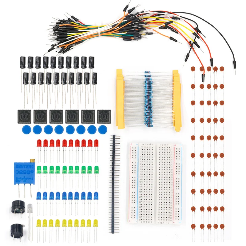 ShengYang стартовый комплект для arduino резистор/светодиодный/конденсатор/перемычки/макетный Резистор Комплект с розничной коробкой