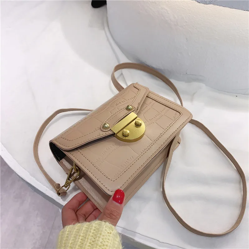 

Simple Western-style Small Bag Ladies Bag 2020 Fashionable Fashionable Shoulder Bag Online Celebrity Square