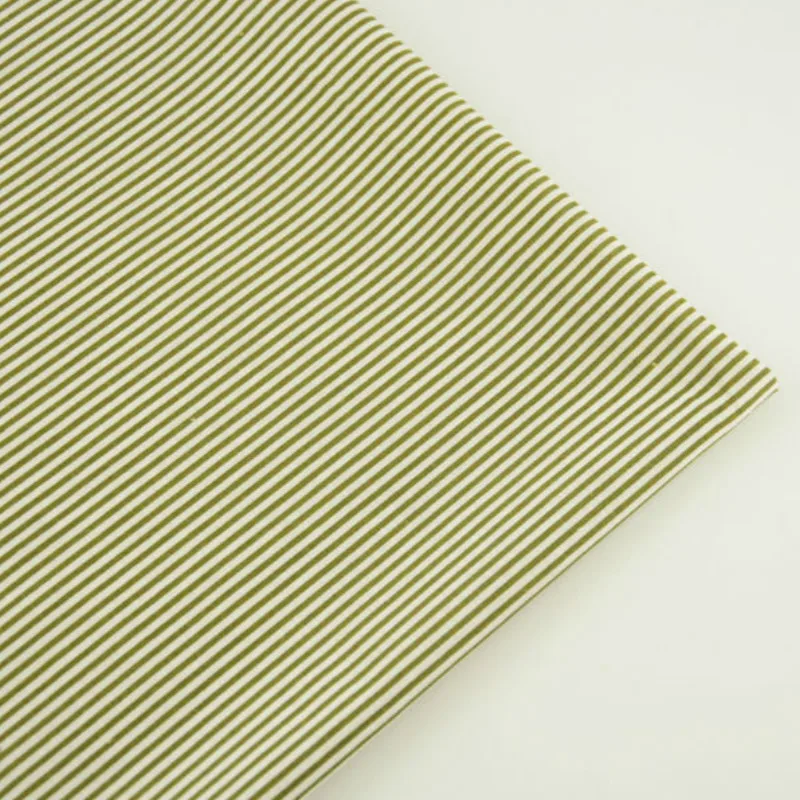 Booksew 100% хлопчатобумажная светильник зеленая и бежевая полоса Толстая четверть
