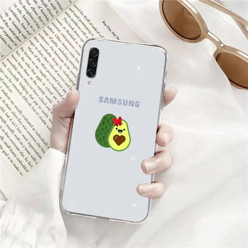 

avocado Phone Case Transparent Clear For Samsung Galaxy A71 A21s S8 S9 S10 plus note 20 ultra