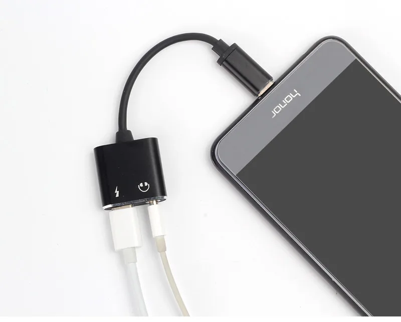 Адаптер для наушников Type C 3 5 мм зарядное устройство USB аудио кабель 2 в 1 Тип разъем