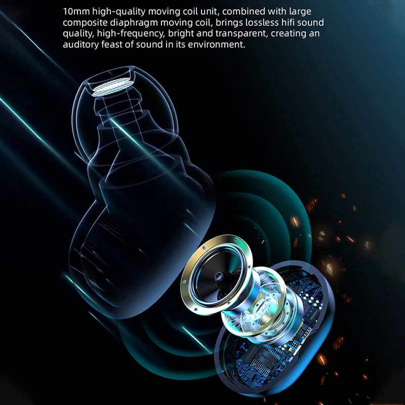 Wireless Bluetooth Earphones Mini TWS Earbud Noise Reduction With Charging Box Sports Gaming Headphone For Redmi Xiaomi Air |
