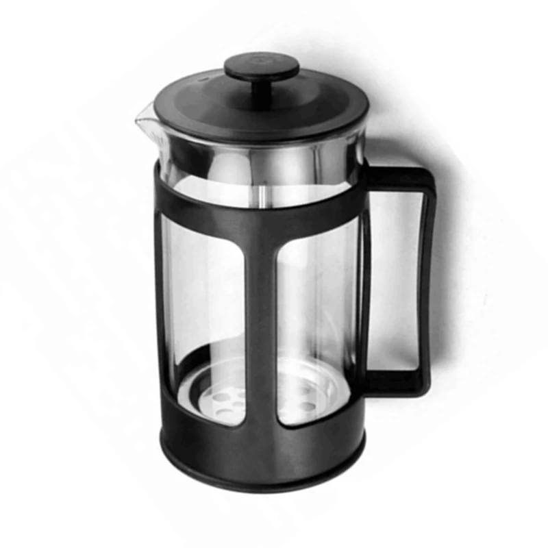 

Стеклянный чайник из нержавеющей стали, Кофеварка, Перколятор для французского кофе и чая, фильтрующий пресс, Плунжер 600 мл, Ручной пресс для...