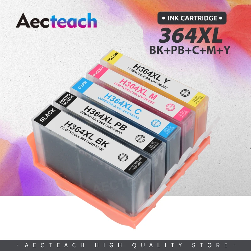 

Aecteach новый картридж с чернилами для принтера 364XL для HP 364 XL заменить для HP Photosmart 5510 5515 6510 B010a B109a B209a с чернилами HP Deskjet 3070A