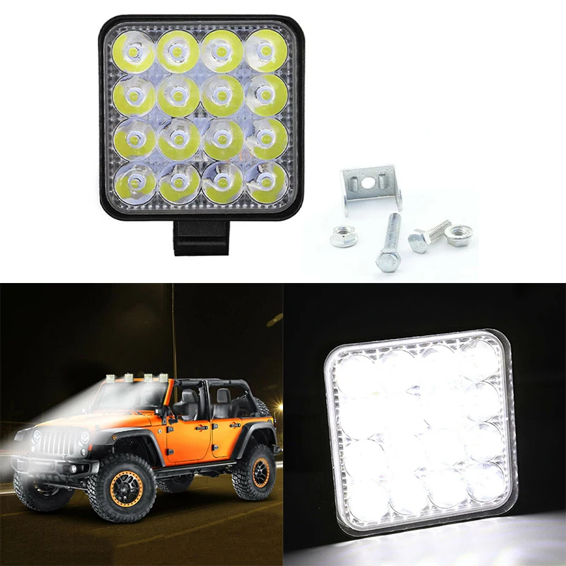 Машинка для стрижки 48 Вт 16LED рабочий светильник луч свет бар авто ATV езды по