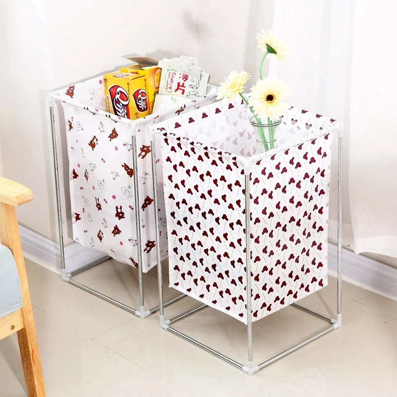 

Household Large Foldable Laundry Basket Clothes Storage Box Cartoon Toy Storage Basket Dirty Clothes Bucket Bathroom Accessories