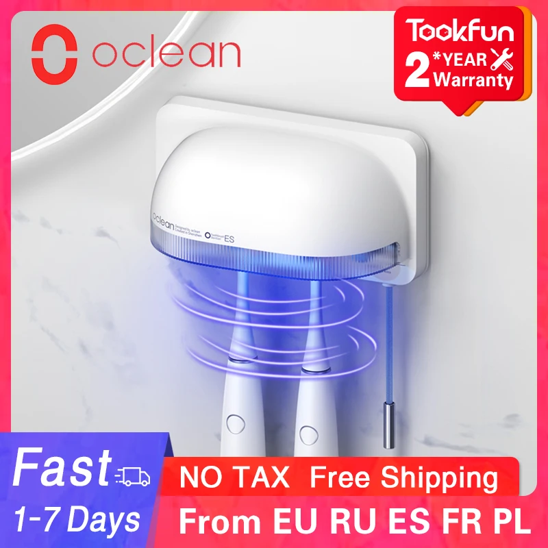 Умный стерилизатор для зубных щеток Oclean S1 настенный держатель помогает