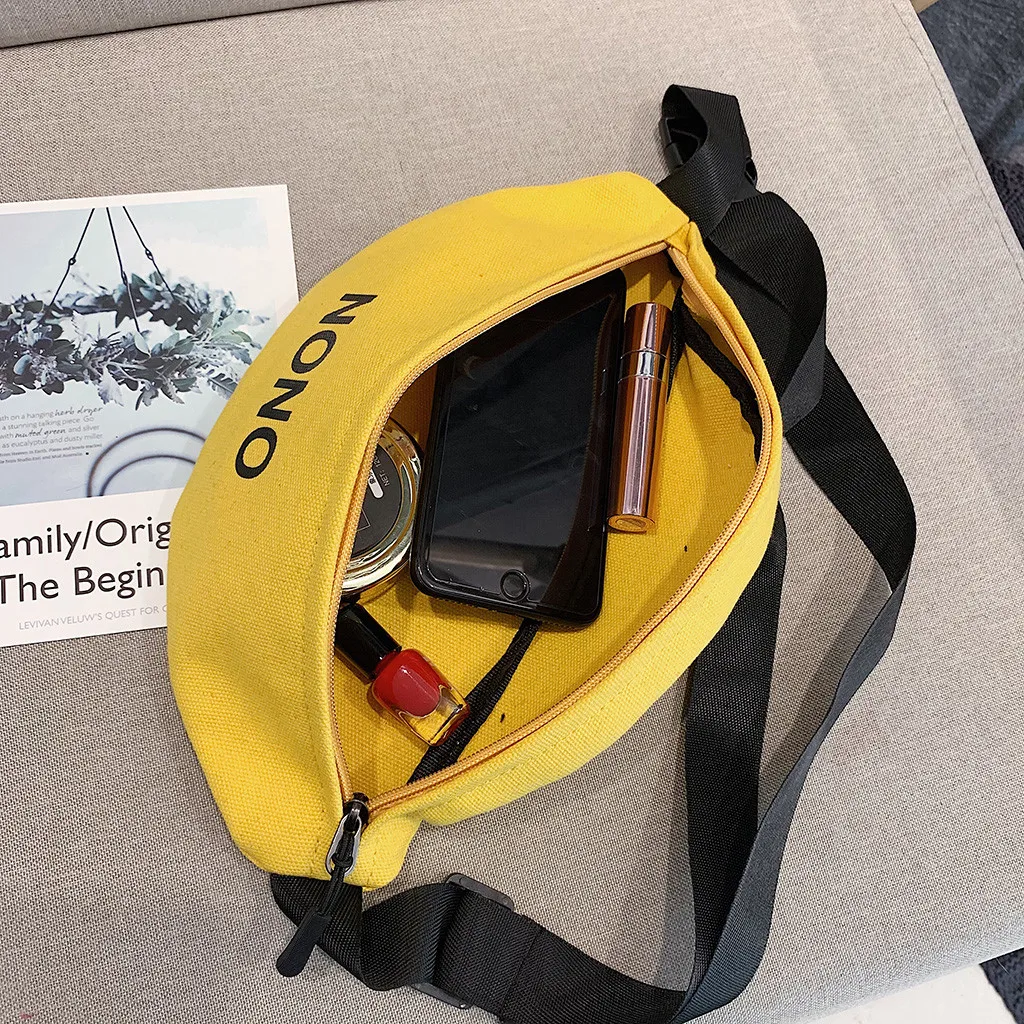 

Women Waist Bag Letter Waist Bag Female Fashion Belt Chest Bag Handbag New Trend, Banana Shaped Bags, Hip Waist Pack