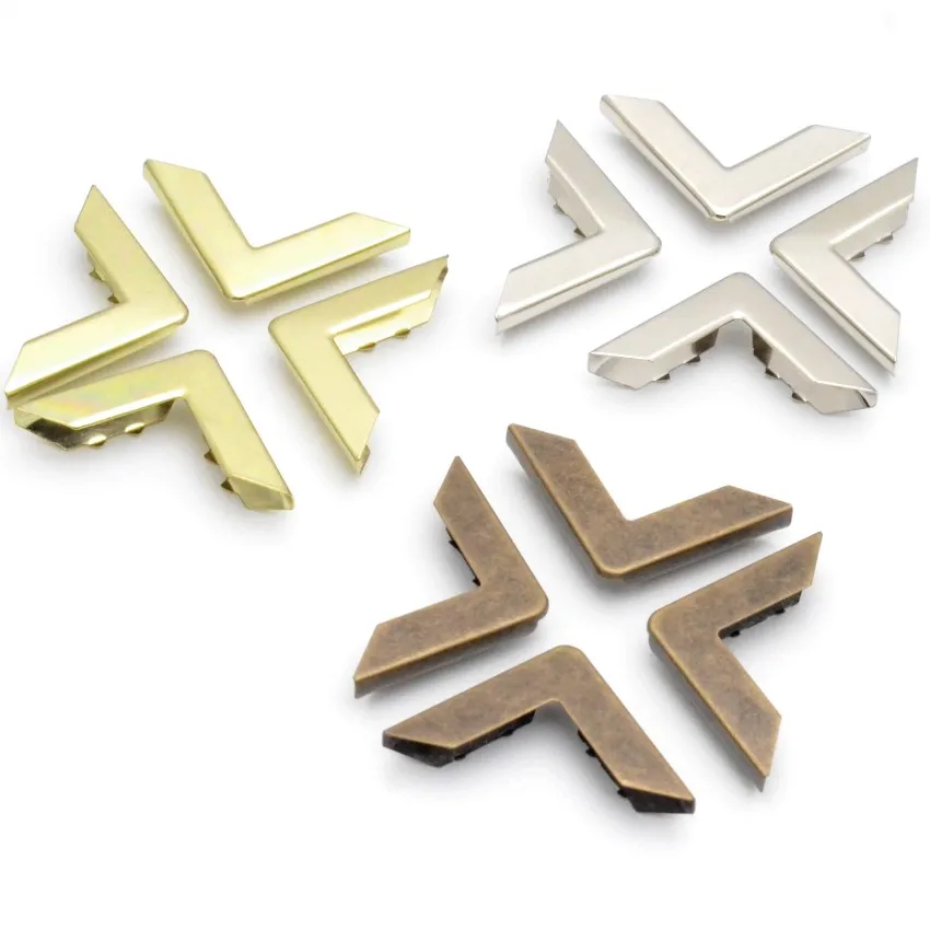 

25 шт. Альбомы для скрапбукинга, меню, папка, угловые протекторы серебристого цвета (Толщина 6 мм) 30x43 мм F1251