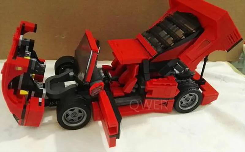 MOC Technic серия F40 спортивный автомобиль светодиодный светильник строительные наборы блоки Набор кирпичей подходят 10248 игрушки для детей подарки(только светильник