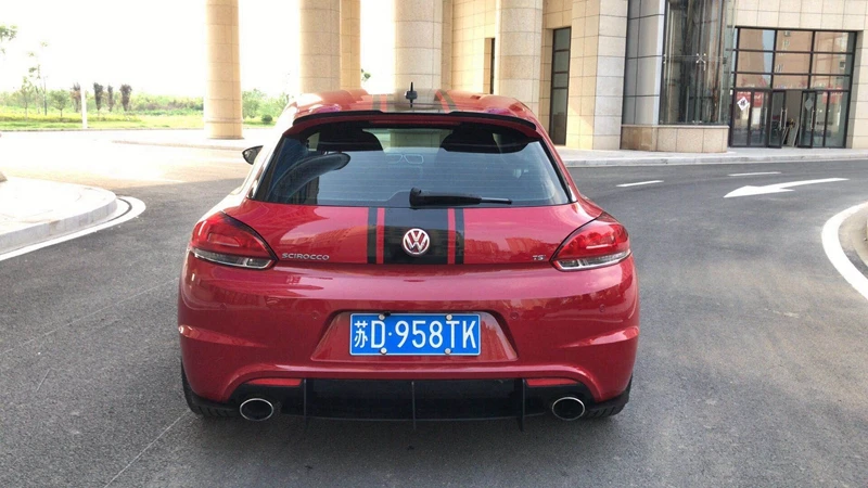 Для Volkswagen Scirocco ABS задний бампер диффузор бампер 2009-- Комплект кузова задний спойлер(только R
