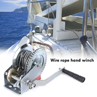 high quality mini hand winch durable practical manual winch tool equipment wire rope high quality hand winch 800lbs