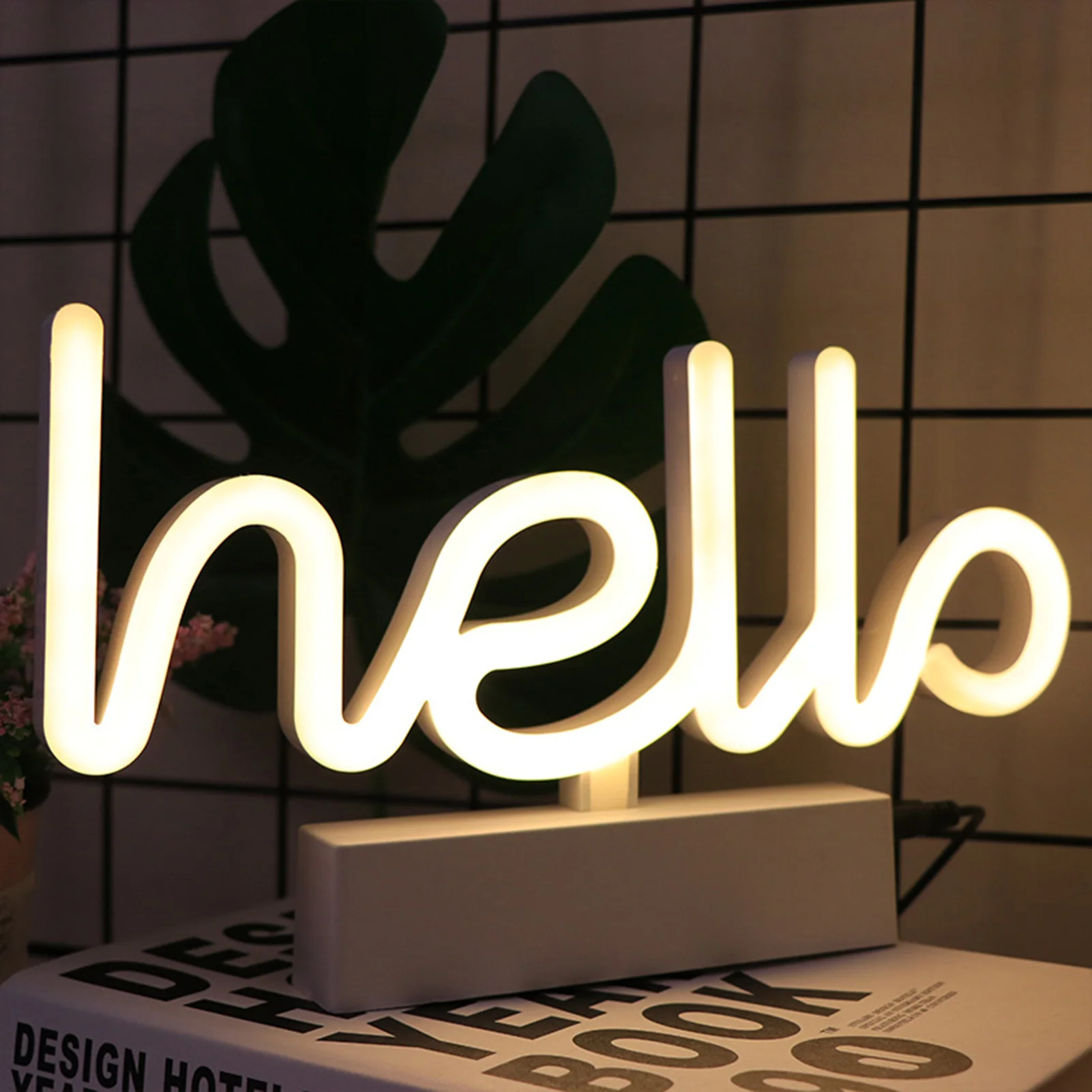 

Профессиональный светодиодный неоновый светильник, небольшая Ночная лампа, лампа для стойки, USB + Батарея двойного использования, доступно 5...