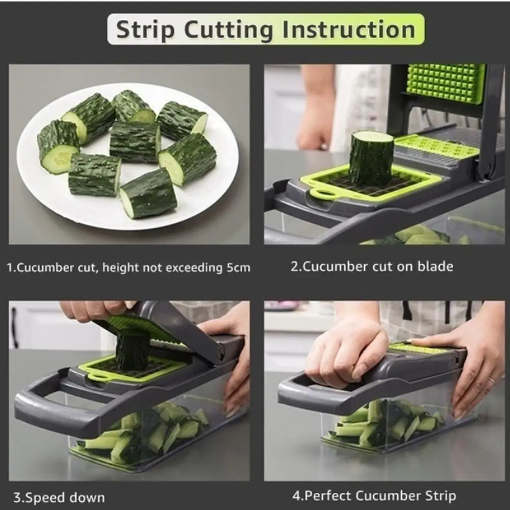 

Creative Slicer ABS+420 Stainless Steel Peeler Kitchen Tool Set Food Grater Vegetable Cutter 10pcs/Set Blade Fruit Cooking