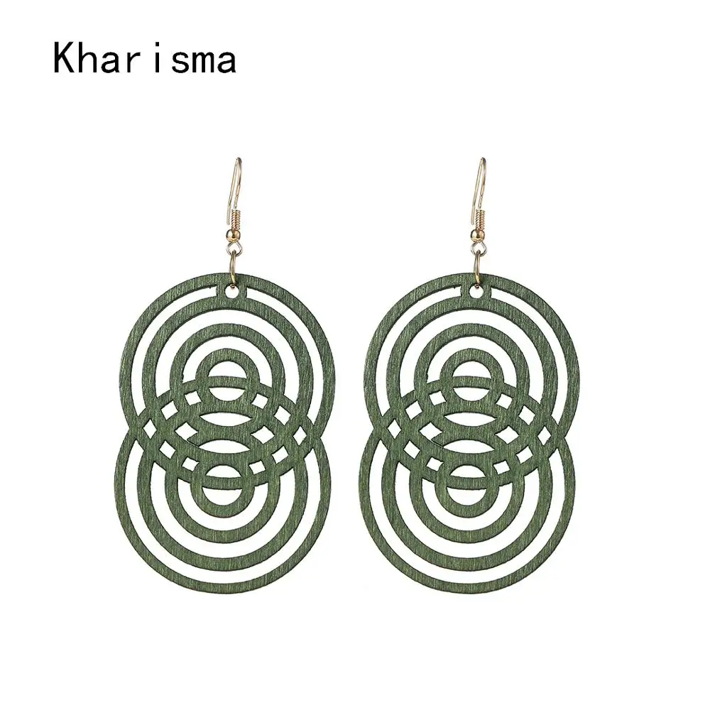 KHARISMA этнические африканские длинные висячие серьги Модные ювелирные изделия для
