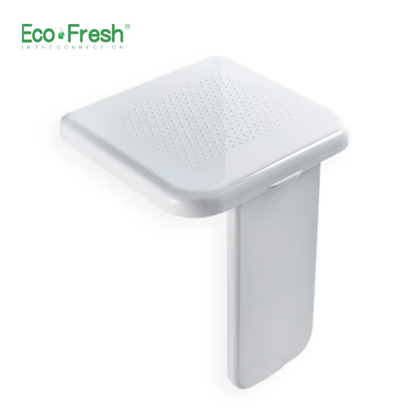 

Ecofresh 200kg Bearing Folding Bathroom Stool Wall Mounted Toilet Seat Household Shower Room Bath Bench Shoes Footstool