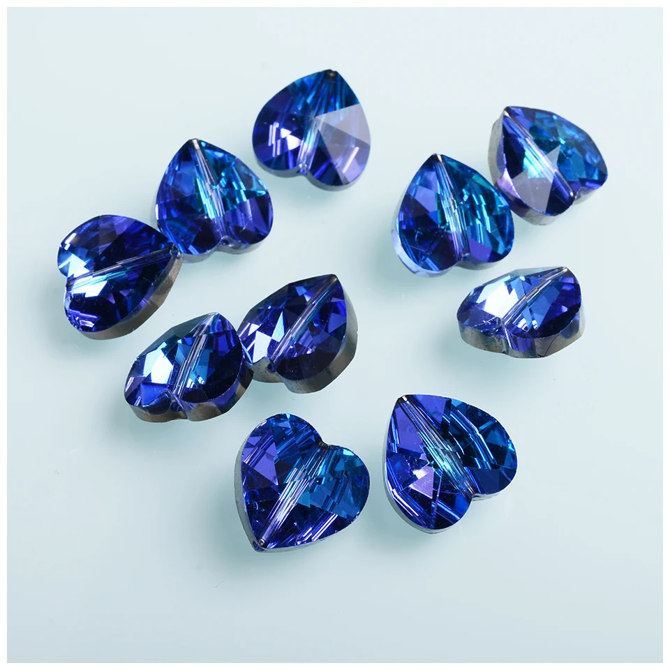 Новые цвета 10 мм 14 бусины в форме сердца для изготовления ювелирных изделий