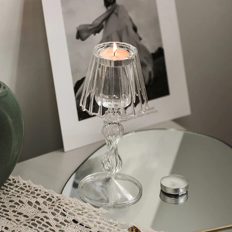 

Clear Glass Votive Candle Holders Tea light Votive Cups for Wedding Proposal Spa Aromatherapy Meditation